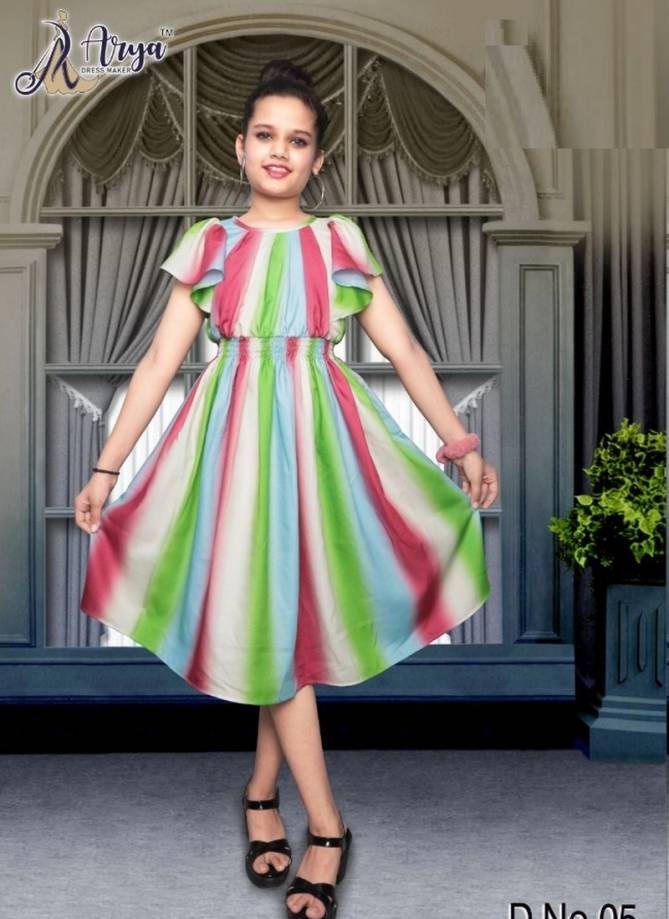TULLI Arya Latest Fancy Designer One pis Style Western Party Wear Poli Rayon Children Wear Collection